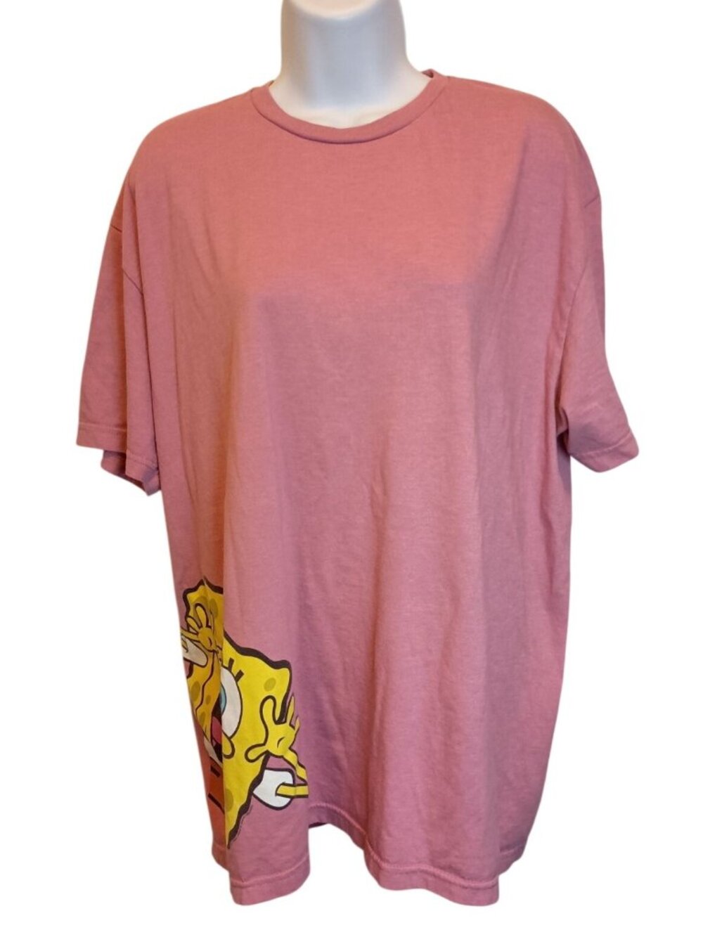 Gildan Short Sleeve Pink Shirt SpongeBob SquarePants Women's Sz.XL